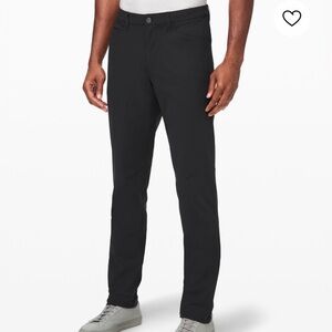 Lululemon ABC Warpstreme Classic-Fit Pant 28” (40” waist). Obsidian
